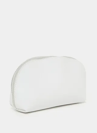 Plain Zip Closure Washbag
