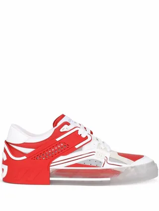 Transparent Cut-Out Sneakers