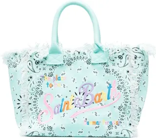 Vanity bandana-print tote bag
