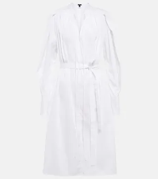 Penrose cotton poplin midi dress