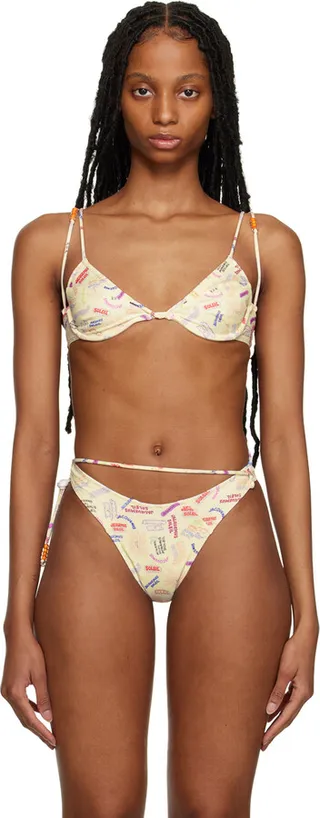 Jacquemus Off-White 'Le Haut de Maillot Barco' Bikini Top