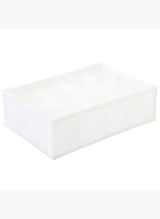 Non-Woven Fabric Partition Case, 12 Partitions, 1 Sheets, W 22.5 x D 32.5 x H 11 cm, L, Neutral