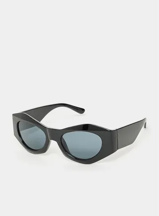 Wide Arm Cat Eye Sunglasses