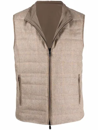 Reversible Zip-Fastening Gilet