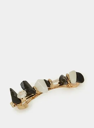 Studded Stone Hair Clip