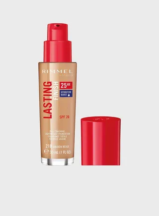 Rimmel Lasting Finish 25HR Foundation – 210 – Golden Beige, 30ml