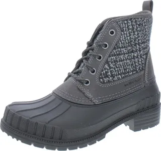 Sienna Mid Womens Plaid Ankle Combat & Lace-up Boots