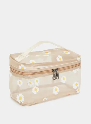 All Over Floral Print Washbag