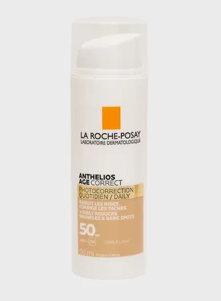 La Roche Posay Anthelios Age Correct SPF50 Tinted Anti Ageing Invisible Sunscreen with Niacinamide 50ml