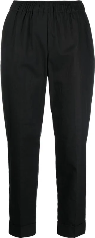 Cropped Elasticated Trousers
