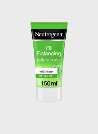 Oil Balancing Daily Exfoliator, Lime & Aloe Vera, For Oily Skin, 150ml
