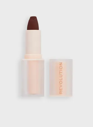 Revolution Lip Allure Soft Satin Lipstick Stiletto Brown
