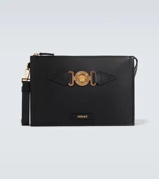 Medusa Biggie leather pouch