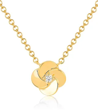 14K Gold & Diamond Pendant Necklace