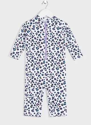Kids Leopard Printed Swimsuit