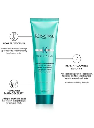 Kerastase Resistance Extentioniste Thermique Blow Dry Heat Protectant Cream For Damaged Hair - 150ml