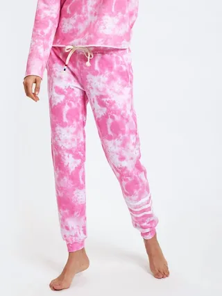 Printed Jogger in Passion Marble