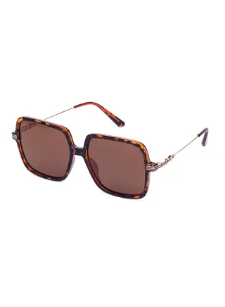 Stylish Polarized Square Framed Sunglasses For Women and Men Tortoiseshell