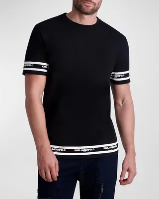 Men's Logo-Tape Crew T-Shirt