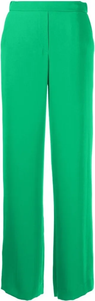 Elasticated Straight-Leg Trousers