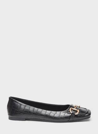 Square Toe Flat Ballerinas