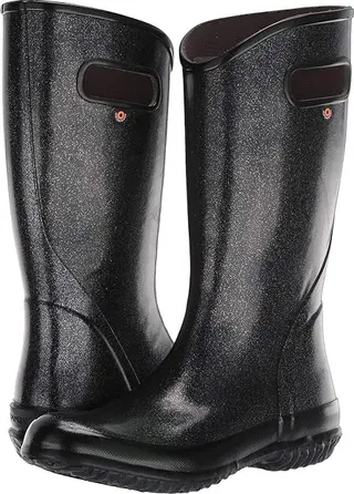 Bogs Rain Boot Glitter (Black) Women's Rain Boots