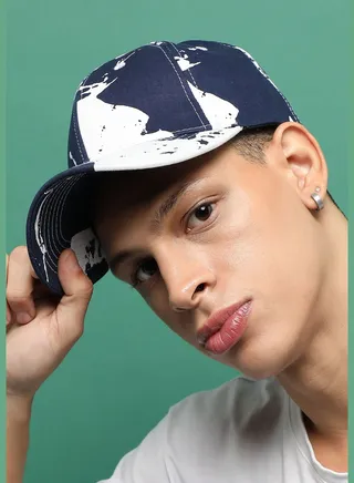 Casual Printed Blended Fabric Baseball Cap For Men
