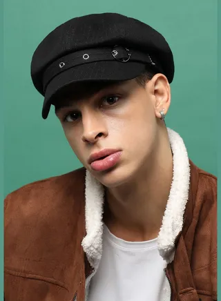 Casual Solid Blended Fabric Sun Visor Cap For Men