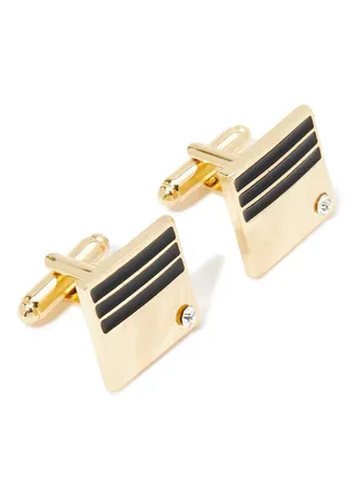Classic Square Patterned Design Cufflinks