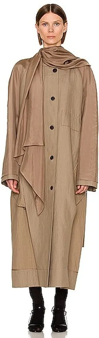 The Row Evia Coat in Tan
