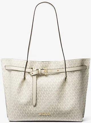 Emilia Large Logo Tote Bag