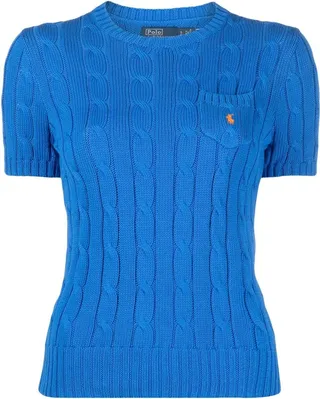 Cable-Knit Cotton Top