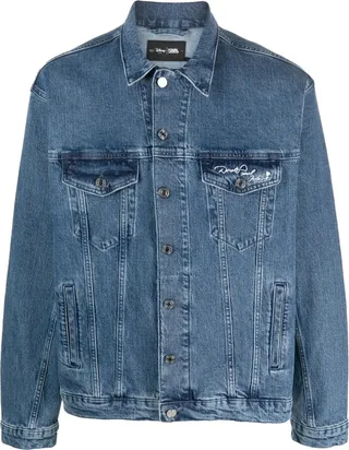 x Disney duck-print denim jacket