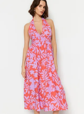 Floral Print Beach Dress