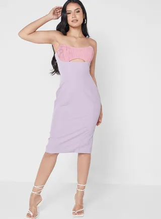 Color Block Cut Out Dress