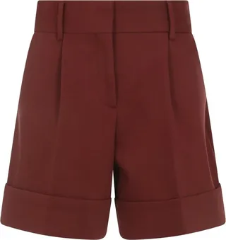 See By Chloé High Waist Wide Leg Tailored Shorts