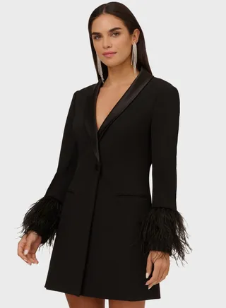 Fringe Sleeve Wrap Dress