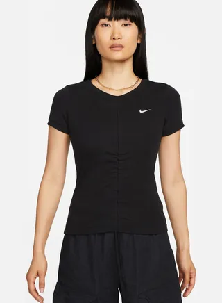 Essentials Rib Mock Neck Top