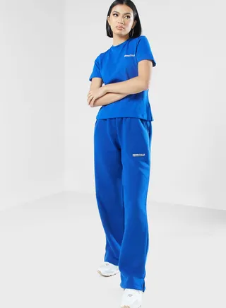 Wide Leg Logo Joggers