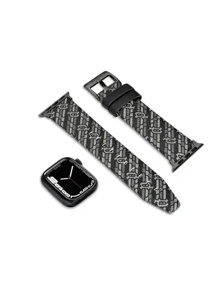 Police Mono Black Leather Watch Straps