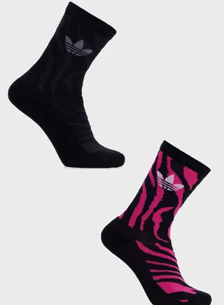 Animal Crew Socks 2 Pairs