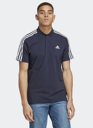 3 Stripes Pique Logo Polo