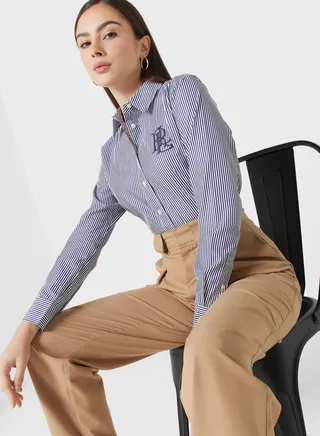 Logo Button Down Shirt