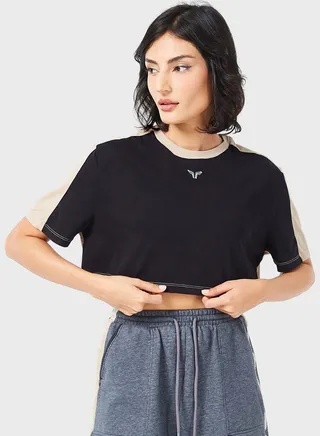 Retrograde crop tee
