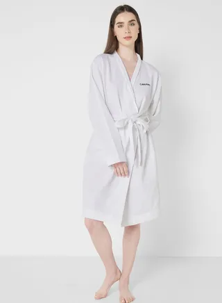 Logo Tie Detail Robe