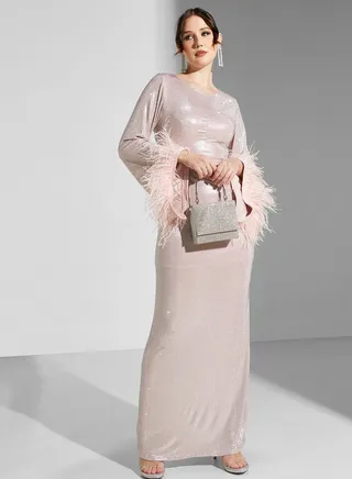 Boat Neck Ribbed Dress