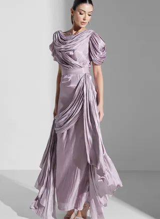Ruched Tie Detail Dress