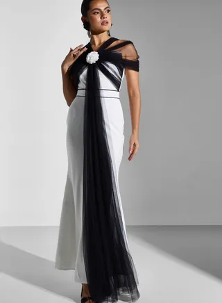 Halter Neck Flare Dress