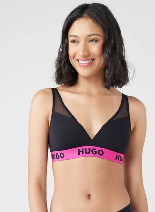 Plunge Lace Detail Bra
