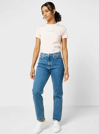 High Waist Straight Jeans
